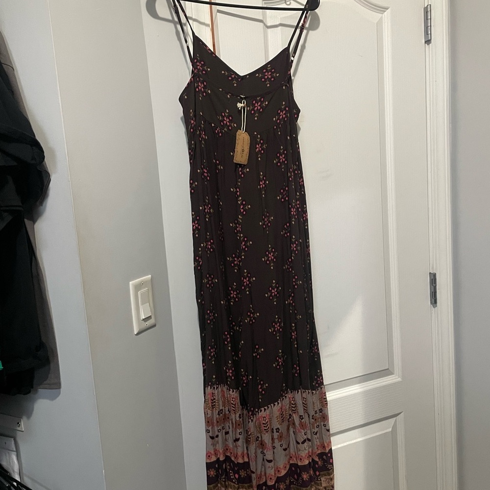 NATURAL LIFE Brown and Pink Floral Long Jumper NWT - Picture 5 of 7